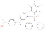 Benzoic acid, 4-[[(4-cyclohexylphenyl)methyl][2-[methyl[(2,3,4,5,6-pentafluorophenyl)sulfonyl]amin…