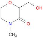 3-Morpholinone, 2-(hydroxymethyl)-4-methyl-