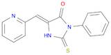 4-Imidazolidinone, 3-phenyl-5-(2-pyridinylmethylene)-2-thioxo-, (5Z)-