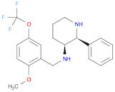 3-Piperidinamine, N-[[2-methoxy-5-(trifluoromethoxy)phenyl]methyl]-2-phenyl-, (2S,3S)-