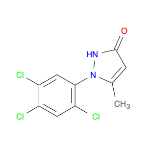 3H-Pyrazol-3-one, 1,2-dihydro-5-methyl-1-(2,4,5-trichlorophenyl)-