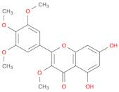 4H-1-Benzopyran-4-one, 5,7-dihydroxy-3-methoxy-2-(3,4,5-trimethoxyphenyl)-