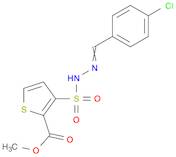 2-Thiophenecarboxylic acid, 3-[[2-[(4-chlorophenyl)methylene]hydrazinyl]sulfonyl]-, methyl ester