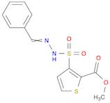 2-Thiophenecarboxylic acid, 3-[[2-(phenylmethylene)hydrazinyl]sulfonyl]-, methyl ester