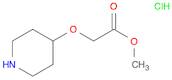 Acetic acid, 2-(4-piperidinyloxy)-, methyl ester, hydrochloride (1:1)