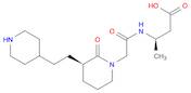 Butanoic acid, 3-[[2-[(3R)-2-oxo-3-[2-(4-piperidinyl)ethyl]-1-piperidinyl]acetyl]amino]-, (3R)-