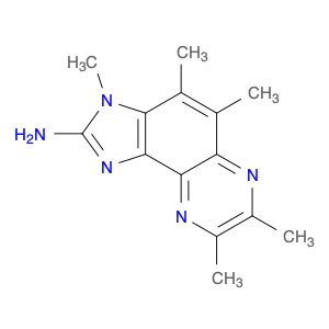 3H-Imidazo[4,5-f]quinoxalin-2-amine, 3,4,5,7,8-pentamethyl-