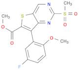 Thieno[3,2-d]pyrimidine-6-carboxylic acid, 7-(5-fluoro-2-methoxyphenyl)-2-(methylsulfonyl)-, methy…