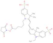 3H-Indolium, 2-[5-[1-[6-[(2,5-dioxo-1-pyrrolidinyl)oxy]-6-oxohexyl]-1,3-dihydro-3,3-dimethyl-5-s...