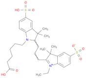 3H-Indolium, 2-[3-[1-(5-carboxypentyl)-1,3-dihydro-3,3-dimethyl-5-sulfo-2H-indol-2-ylidene]-1-prop…