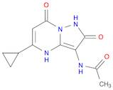 Acetamide, N-(5-cyclopropyl-1,2,4,7-tetrahydro-2,7-dioxopyrazolo[1,5-a]pyrimidin-3-yl)-