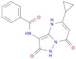 Benzamide, N-(5-cyclopropyl-1,2,4,7-tetrahydro-2,7-dioxopyrazolo[1,5-a]pyrimidin-3-yl)-