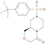 Pyrazino[2,1-c][1,4]oxazin-4(3H)-one, hexahydro-8-[[4-(trifluoromethyl)phenyl]sulfonyl]-, (9aR)-