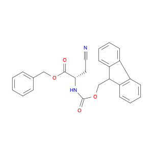 Propanoic acid, 3-cyano-2-[[(9H-fluoren-9-ylmethoxy)carbonyl]amino]-, phenylmethyl ester, (2S)-