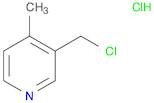 Pyridine, 3-(chloromethyl)-4-methyl-, hydrochloride (1:1)