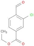 Benzoic acid, 3-chloro-4-formyl-, ethyl ester