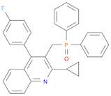 Quinoline, 2-cyclopropyl-3-[(diphenylphosphinyl)methyl]-4-(4-fluorophenyl)-