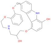 9H-Carbazol-1-ol, 4-[2-hydroxy-3-[[2-(2-methoxyphenoxy)ethyl]amino]propoxy]-