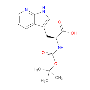 1H-Pyrrolo[2,3-b]pyridine-3-propanoic acid, α-[[(1,1-dimethylethoxy)carbonyl]amino]-, (S)- (9CI)