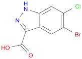 1H-Indazole-3-carboxylic acid, 5-bromo-6-chloro-