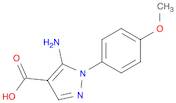 1H-Pyrazole-4-carboxylic acid, 5-amino-1-(4-methoxyphenyl)-