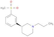 Piperidine, 3-[3-(methylsulfonyl)phenyl]-1-propyl-, (3S)-