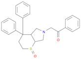 Thiopyrano[2,3-c]pyrrole, octahydro-4,4-diphenyl-6-(phenylacetyl)-, 1-oxide, (1α,4aβ,7aβ)- (9CI)