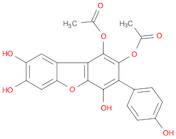 1,2,4,7,8-Dibenzofuranpentol, 3-(4-hydroxyphenyl)-, 1,2-diacetate