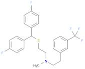 Benzeneethanamine, N-[2-[[bis(4-fluorophenyl)methyl]thio]ethyl]-N-methyl-3-(trifluoromethyl)-