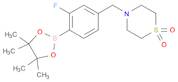 Thiomorpholine, 4-[[3-fluoro-4-(4,4,5,5-tetramethyl-1,3,2-dioxaborolan-2-yl)phenyl]methyl]-, 1,1...