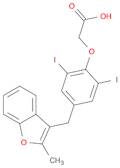 Acetic acid, 2-[2,6-diiodo-4-[(2-methyl-3-benzofuranyl)methyl]phenoxy]-