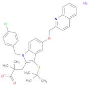 1H-Indole-2-propanoic acid, 1-[(4-chlorophenyl)methyl]-3-[(1,1-dimethylethyl)thio]-α,α-dimethyl-...