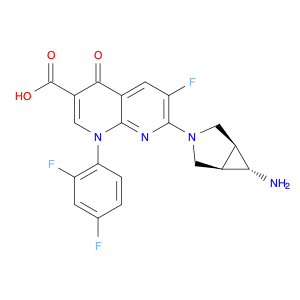 1,8-Naphthyridine-3-carboxylic acid, 7-[(1α,5α,6α)-6-amino-3-azabicyclo[3.1.0]hex-3-yl]-1-(2,4-dif…