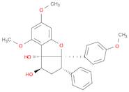 8bH-Cyclopenta[b]benzofuran-1,8b-diol, 1,2,3,3a-tetrahydro-6,8-dimethoxy-3a-(4-methoxyphenyl)-3-ph…