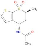 Acetamide, N-(5,6-dihydro-6-methyl-7,7-dioxido-4H-thieno[2,3-b]thiopyran-4-yl)-, (4S-trans)- (9CI)