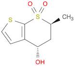 4H-Thieno[2,3-b]thiopyran-4-ol, 5,6-dihydro-6-methyl-, 7,7-dioxide, (4S,6S)-