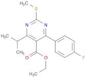 5-Pyrimidinecarboxylic acid, 4-(4-fluorophenyl)-6-(1-methylethyl)-2-(methylthio)-, ethyl ester