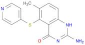 4(1H)-Quinazolinone, 2-amino-6-methyl-5-(4-pyridinylthio)-