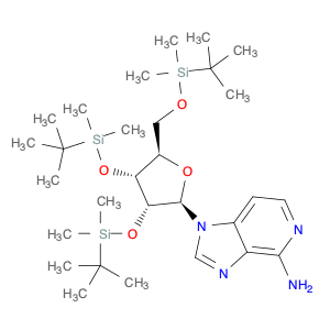 1H-Imidazo[4,5-c]pyridin-4-amine, 1-[2,3,5-tris-O-[(1,1-dimethylethyl)dimethylsilyl]-β-D-ribofuran…