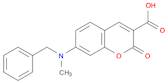 2H-1-Benzopyran-3-carboxylic acid, 7-[methyl(phenylmethyl)amino]-2-oxo-