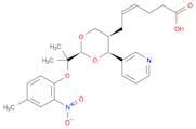 4-Hexenoic acid, 6-[(2S,4S,5R)-2-[1-methyl-1-(4-methyl-2-nitrophenoxy)ethyl]-4-(3-pyridinyl)-1,3...