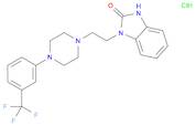 2H-Benzimidazol-2-one, 1,3-dihydro-1-[2-[4-[3-(trifluoromethyl)phenyl]-1-piperazinyl]ethyl]-, hy...