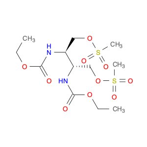 Carbamic acid, [1,2-bis[[(methylsulfonyl)oxy]methyl]-1,2-ethanediyl]bis-, diethyl ester, (R*,R*)- …