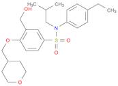 Benzenesulfonamide, N-(4-ethylphenyl)-3-(hydroxymethyl)-N-(2-methylpropyl)-4-[(tetrahydro-2H-pyr...