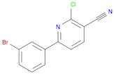 3-Pyridinecarbonitrile, 6-(3-bromophenyl)-2-chloro-