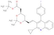 1,3-Dioxane-4-acetic acid, 6-[(1E)-2-[2-cyclopropyl-4-(4-fluorophenyl)-3-quinolinyl]ethenyl]-2,2...