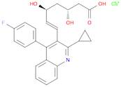 6-Heptenoic acid, 7-[2-cyclopropyl-4-(4-fluorophenyl)-3-quinolinyl]-3,5-dihydroxy-, calcium salt...