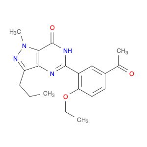 7H-Pyrazolo[4,3-d]pyrimidin-7-one, 5-(5-acetyl-2-ethoxyphenyl)-1,6-dihydro-1-methyl-3-propyl-