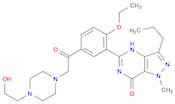 7H-Pyrazolo[4,3-d]pyrimidin-7-one, 5-[2-ethoxy-5-[2-[4-(2-hydroxyethyl)-1-piperazinyl]acetyl]pheny…