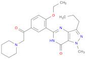 7H-Pyrazolo[4,3-d]pyrimidin-7-one, 5-[2-ethoxy-5-[2-(1-piperidinyl)acetyl]phenyl]-1,6-dihydro-1-me…